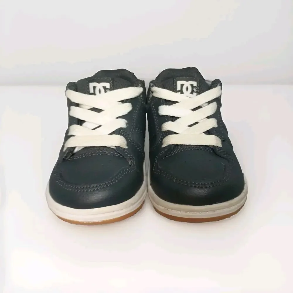 DC Kids Toddler Shoes - Black And White Skateboard Shoes Size 5T
